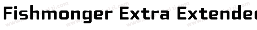 Fishmonger Extra Extended Bold字体转换